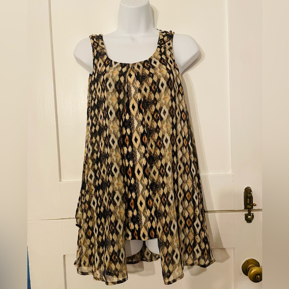 Geometric Patterned Women's Skirt